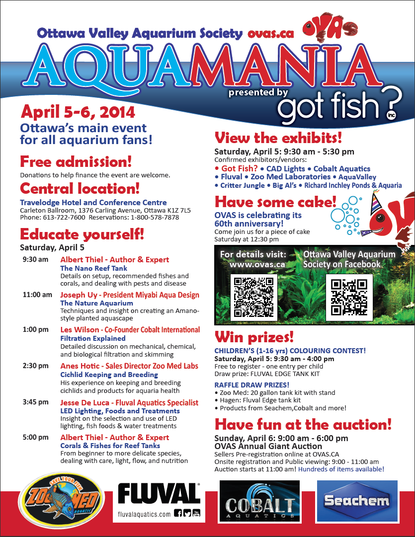 AquaMania 2014 Schedule